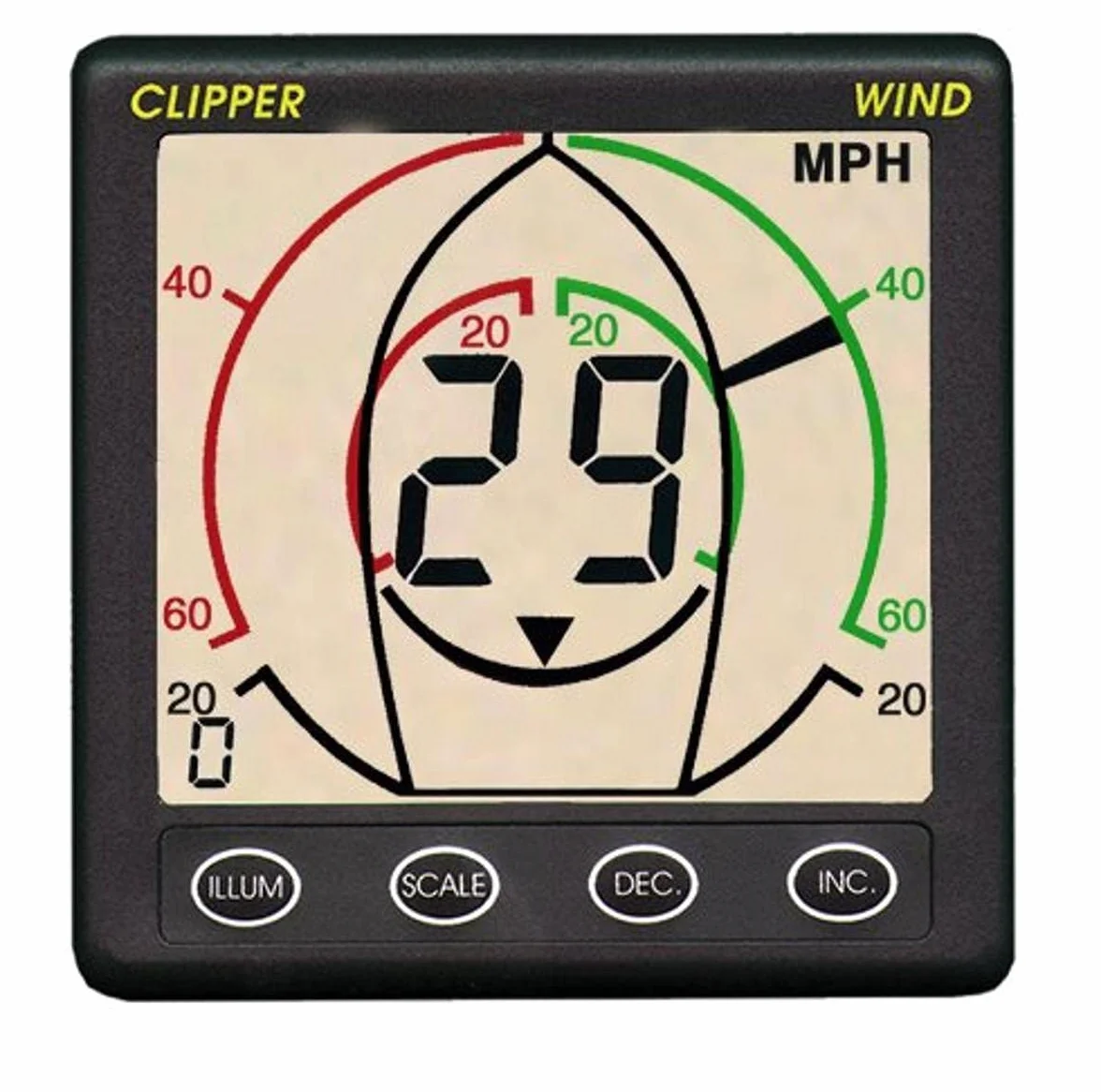 Anémomètre Nasa Clipper Gris foncé