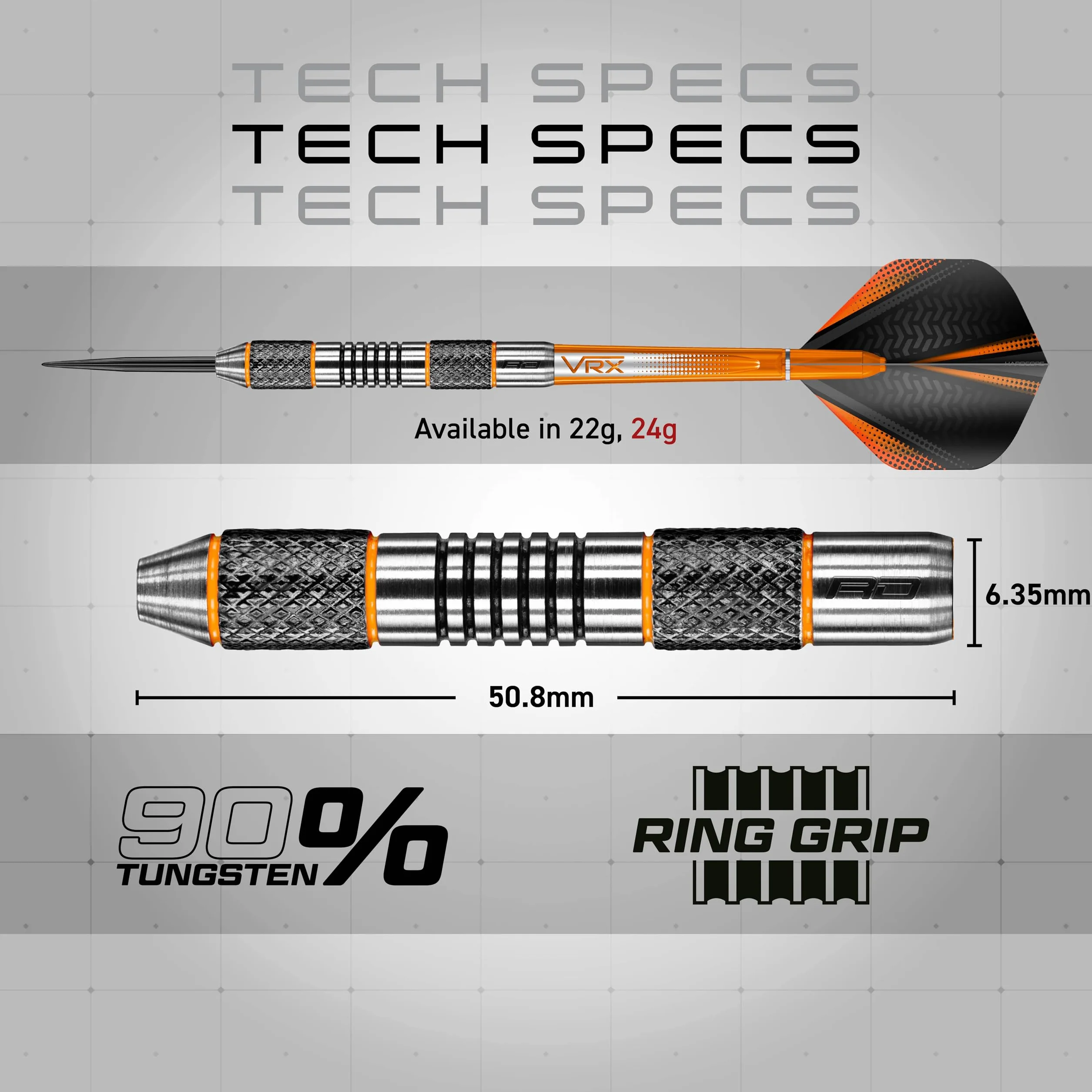 RED DRAGON Flechette Pointe Acier Amberjack 90% Tungstène 21g-25g