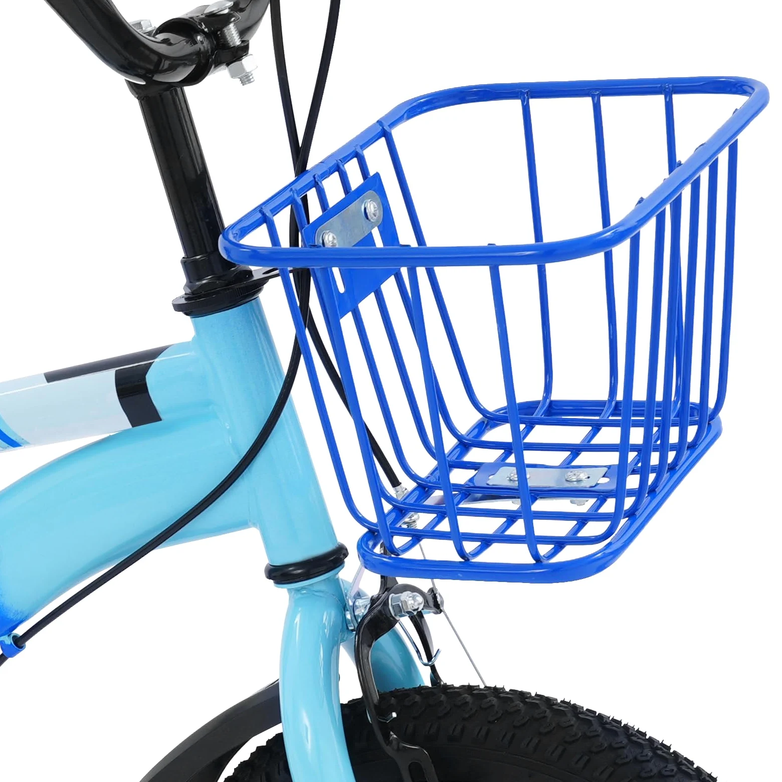 Vélo pour enfant de 14 pouces avec double système de freinage | Vélo pour enfant avec roues stabilisatrices - Hauteur réglable du guidon : 66 à 73 cm - Hauteur du siège : 43 à 49 cm - Pour