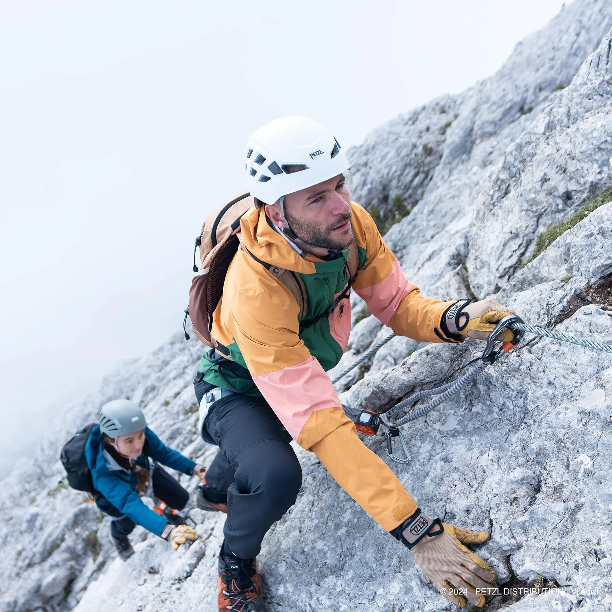 PETZL Longe de Via Ferrata Scorpio Vertigo 40-120 kg Orange 365 g