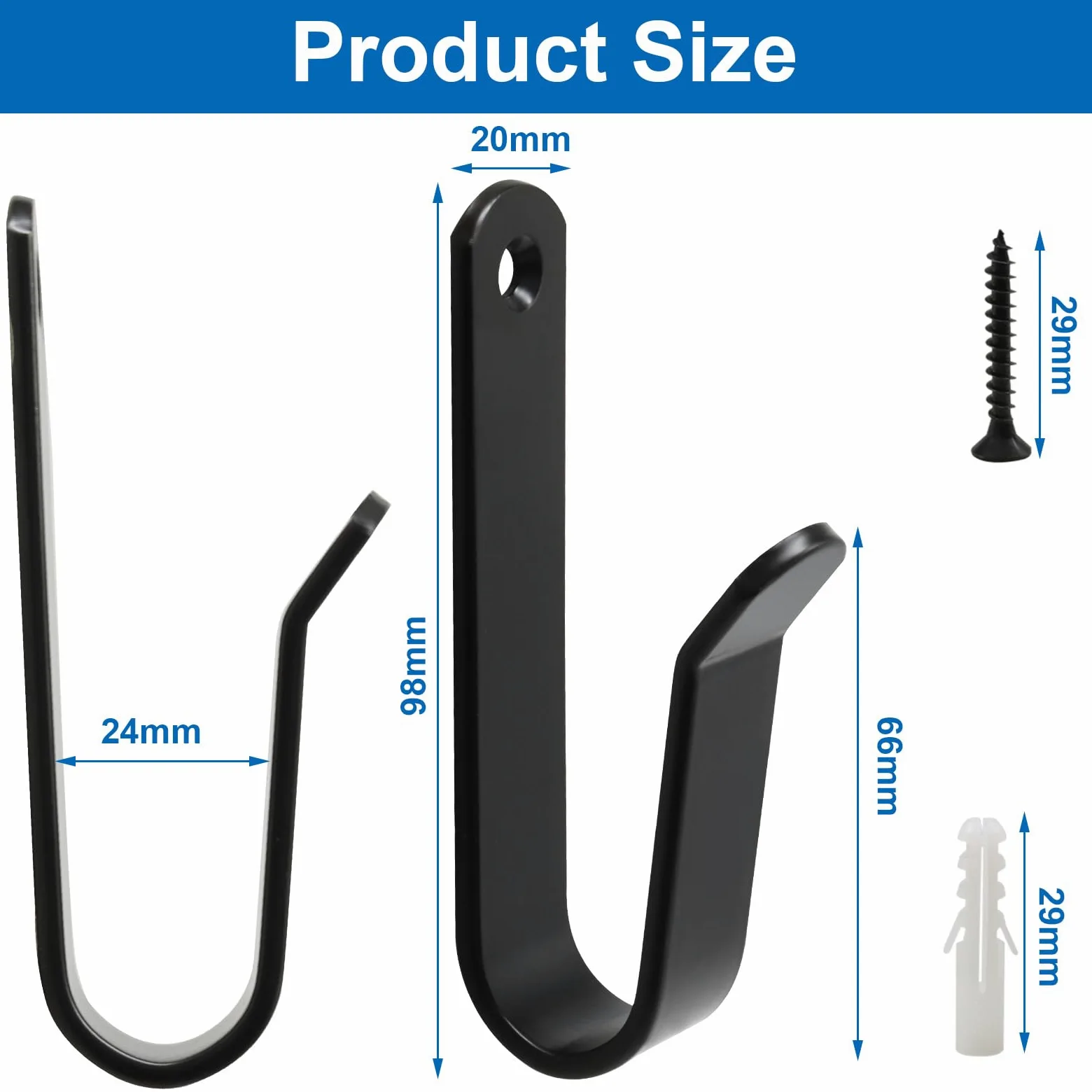 Clips de fixation murale pour snowboard – Clips de fixation murale en métal robuste pour un affichage horizontal sécurisé, support de rangement intérieur/extérieur pour planche à neige pour