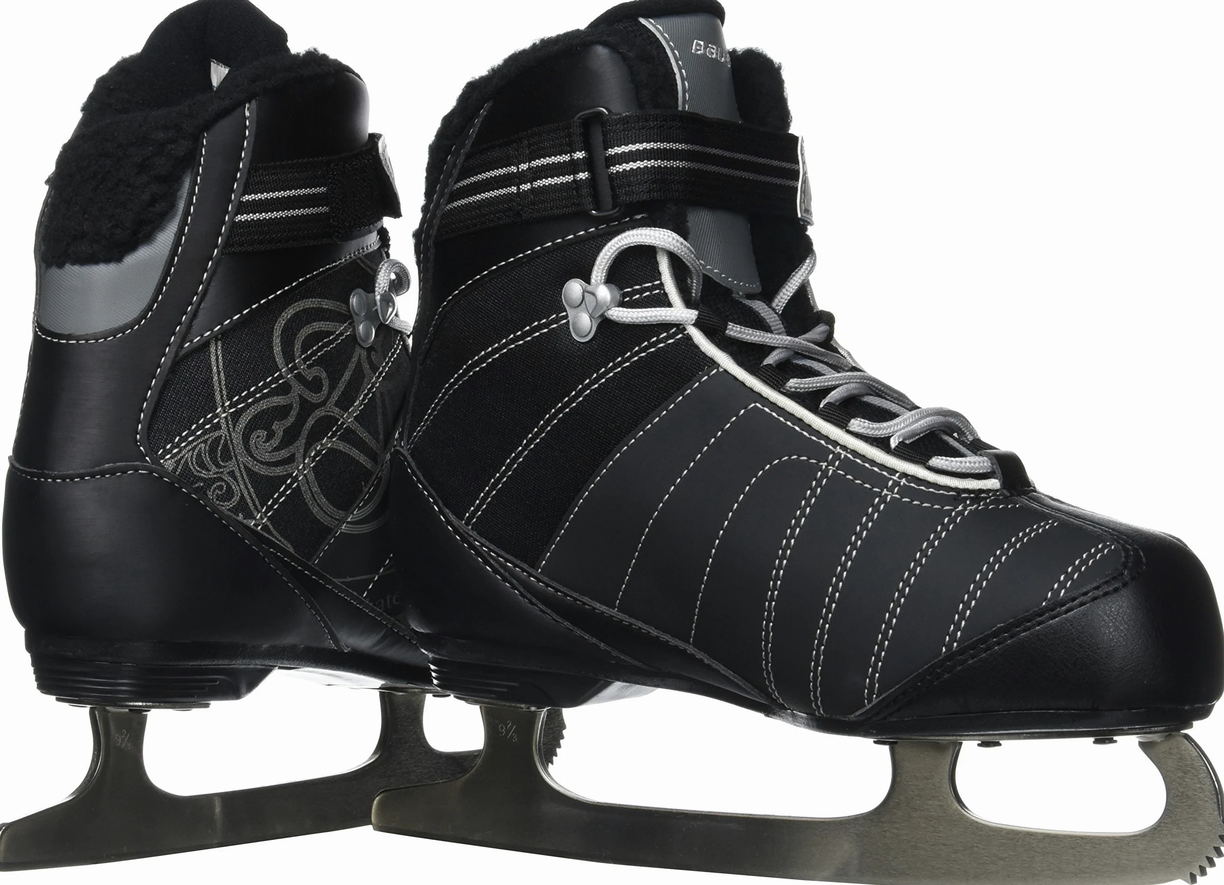 Bauer React Rec Patins à Glace pour Femme Taille Adulte Noir Noir