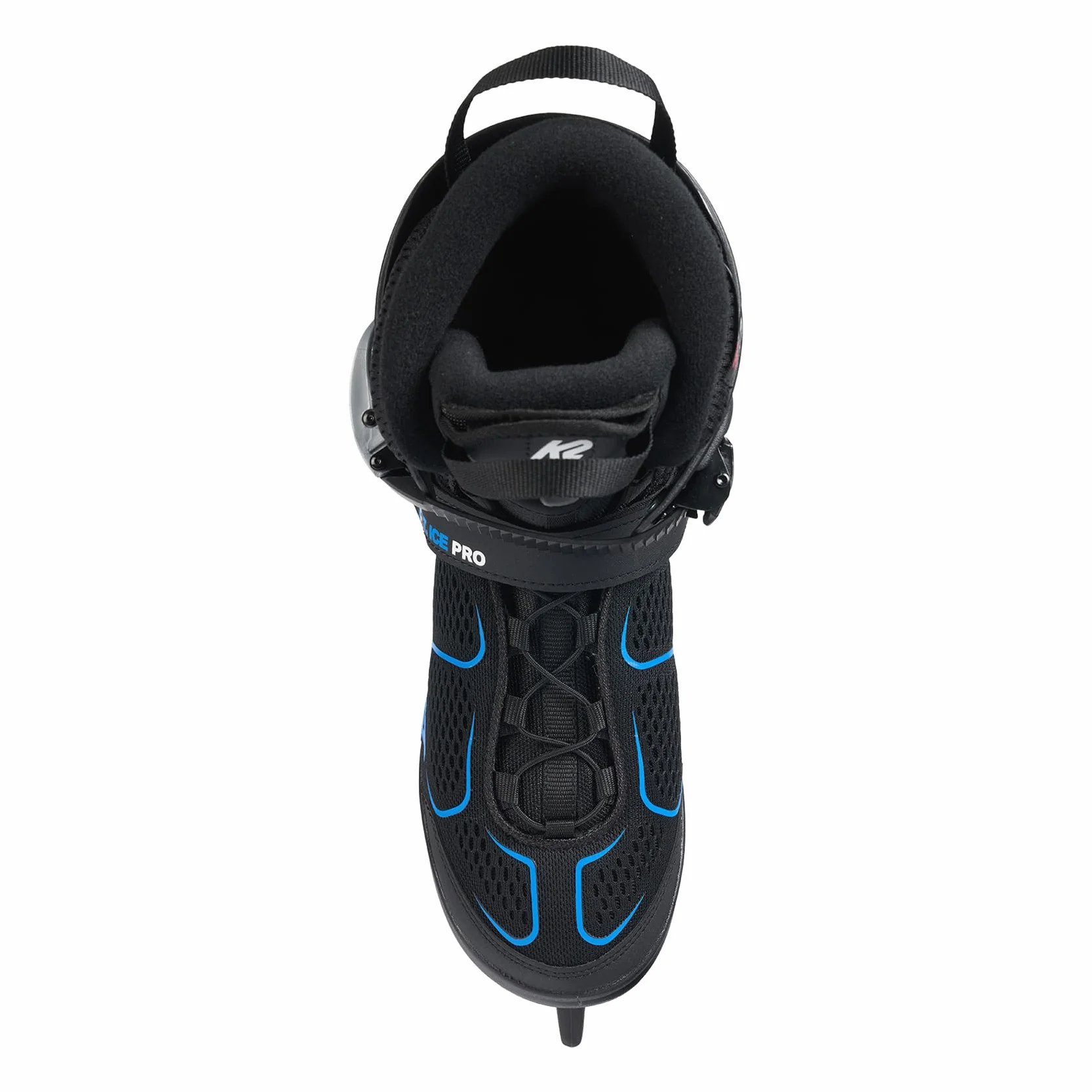 K2 F.i.t. Ice Pro Patins à Glace pour Hommes, Noir-Bleu, EU: 39 (UK: 5.5 / cm: 24.5