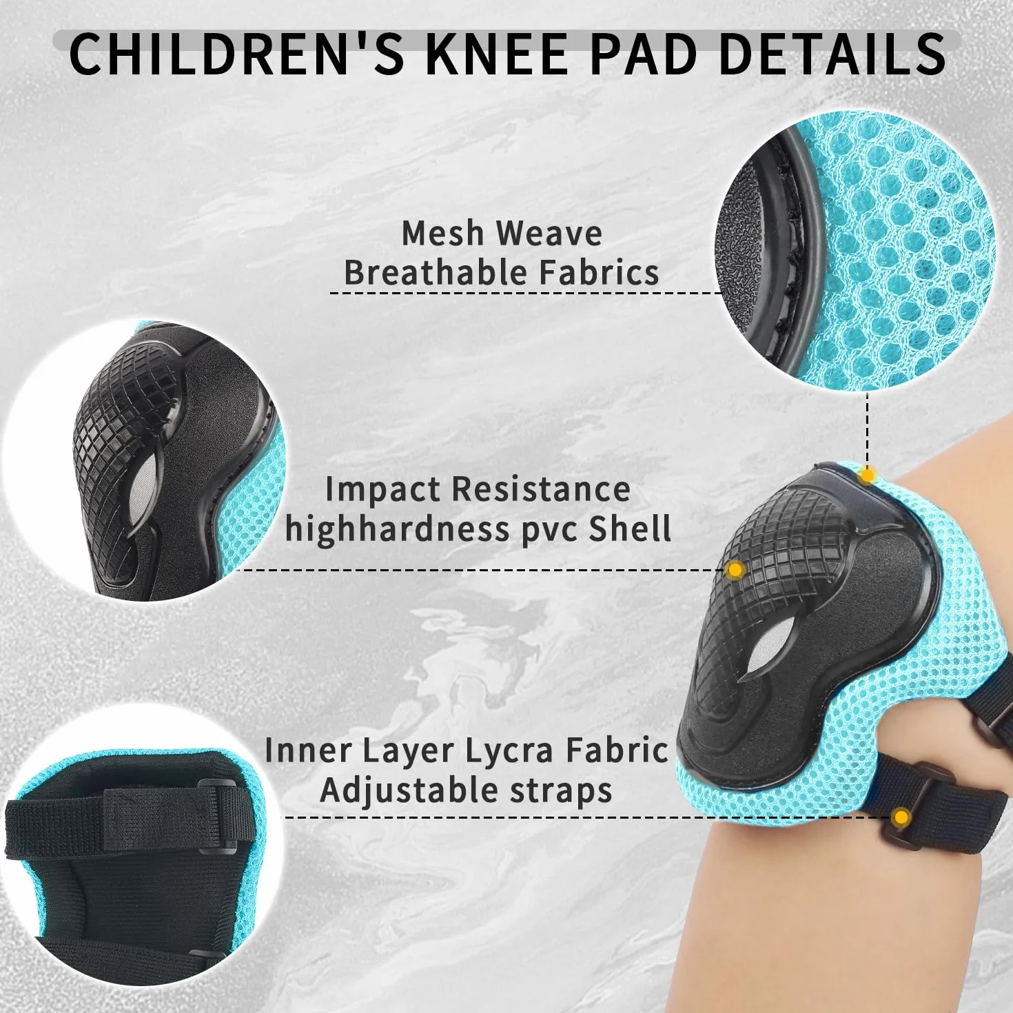 Glerc Casque de Protection pour Enfants, Genoux et Poignets pour garçons et Filles, Casque de Skateboard réglable, adapté au Skateboard et au Patinage à roulettes.