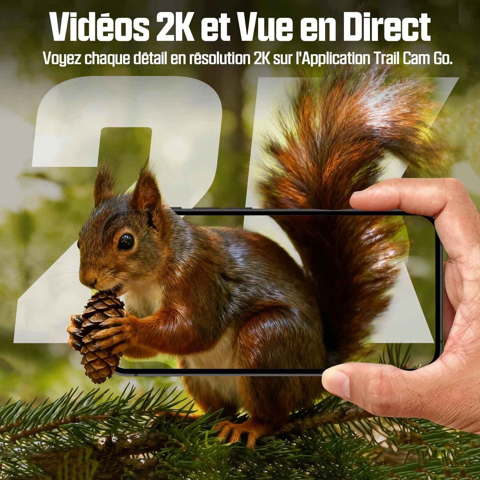 CEYOMUR 4G LTE Cellulaire Camera de Chasse, 48MP Caméra de Chasse Solaire | 5200 mAh Batterie, Piege Photographique avec Carte TF 64 GB et Carte SIM, Alarme Instantanée Via APP, Stockage Cloud