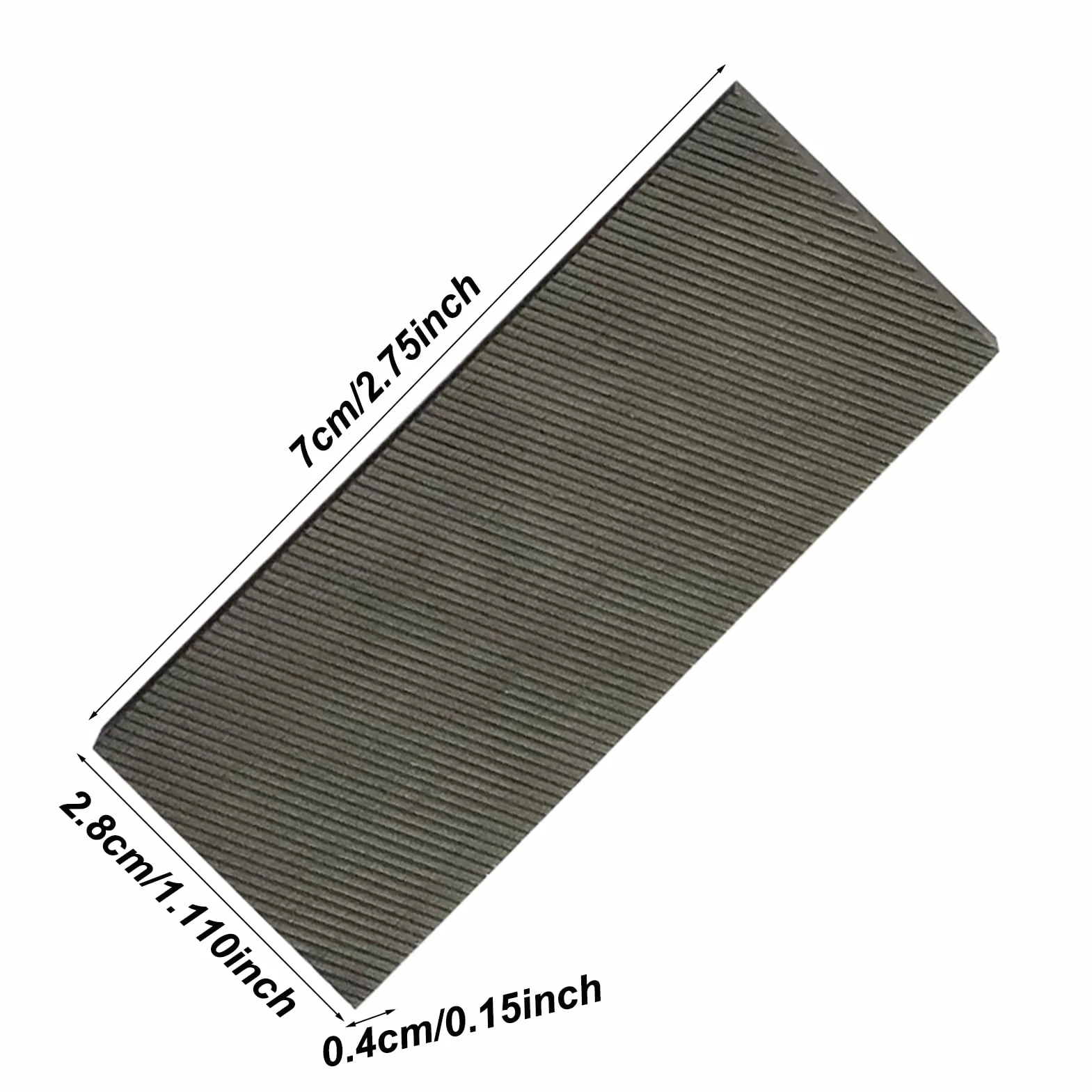 Lime d'affûtage des bords de snowboard - Ski - Biseauté 11 dents - 7 x 2,8 cm - Outil de meulage