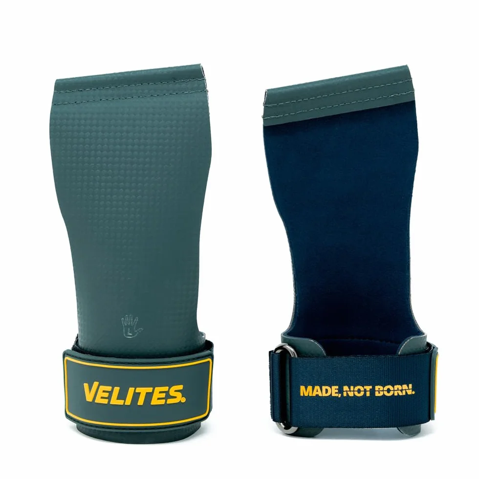 Velites | Handgrips Quad Ultra + Wristbands + Carry Bag | More Reps with Extra Grip | Use Without Chalk | Cross Training & Functional Training