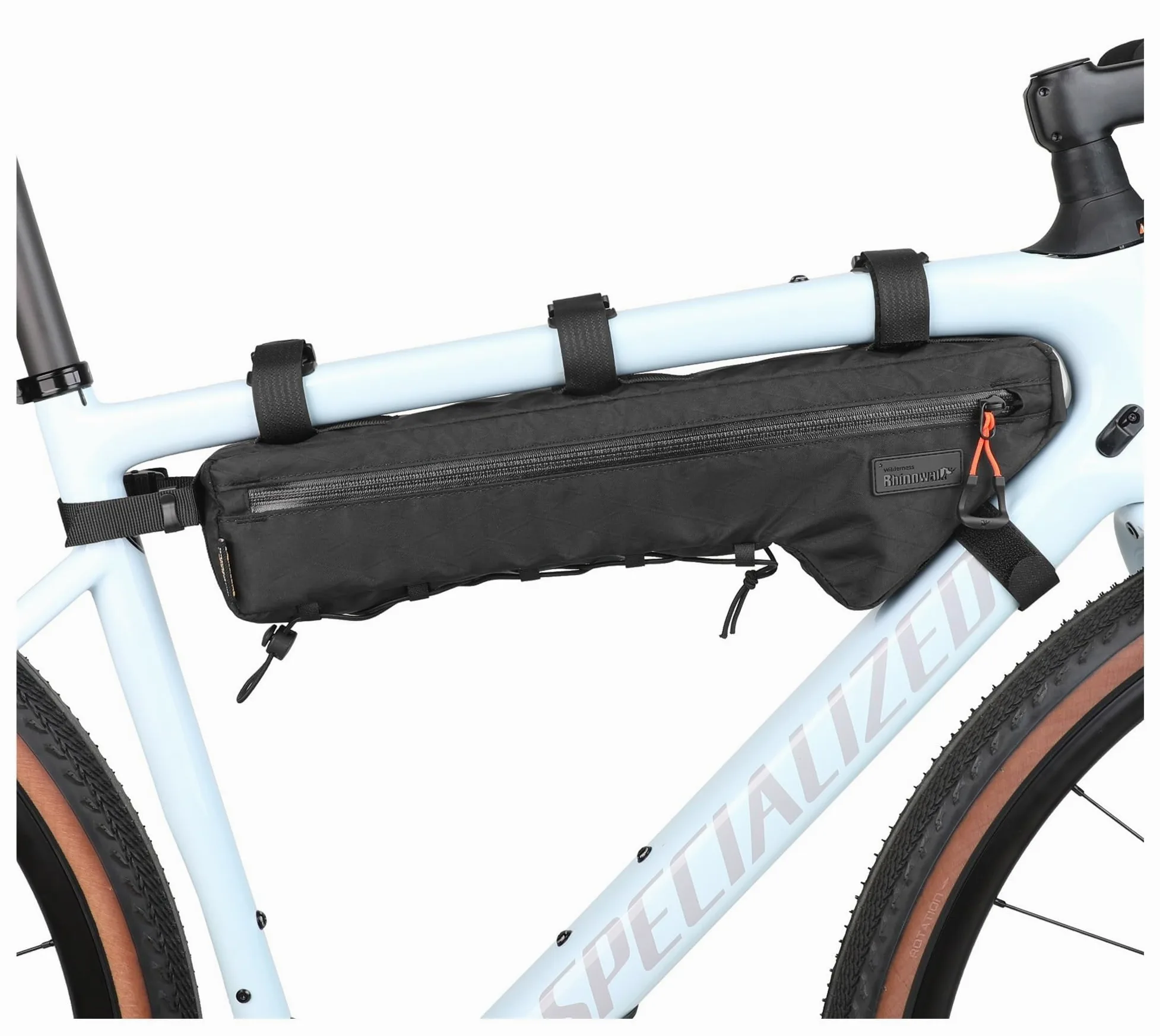 Xi Yu 1 Sac de Traverse de Cadre de vélo Triangulaire étanche à la Pluie | Déplacements quotidiens et stockage de vélos extérieurs(Black-2.4L)
