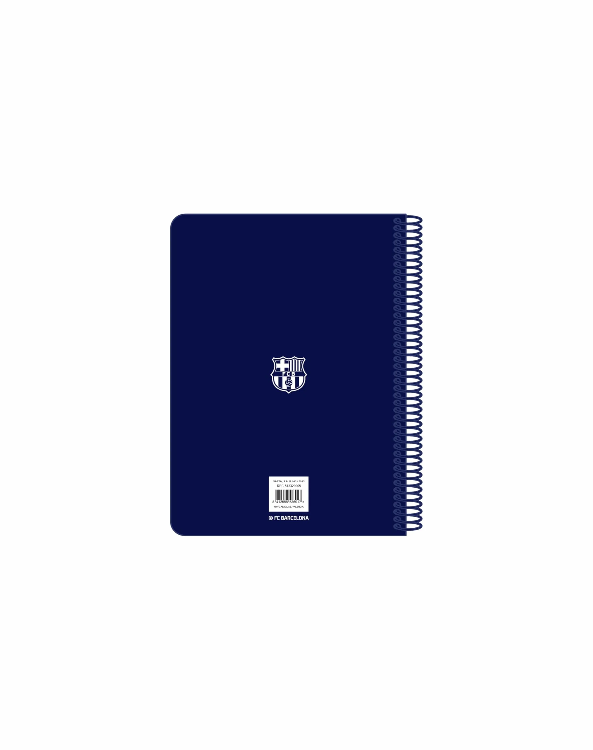 Safta F.C. Barcelona – Carnet de notes trimestriel, 80 feuilles, couverture rigide, 1 design, idéal pour les enfants de différents âges, confortable et polyvalent, qualité et résistance, 15,5 x 22 cm