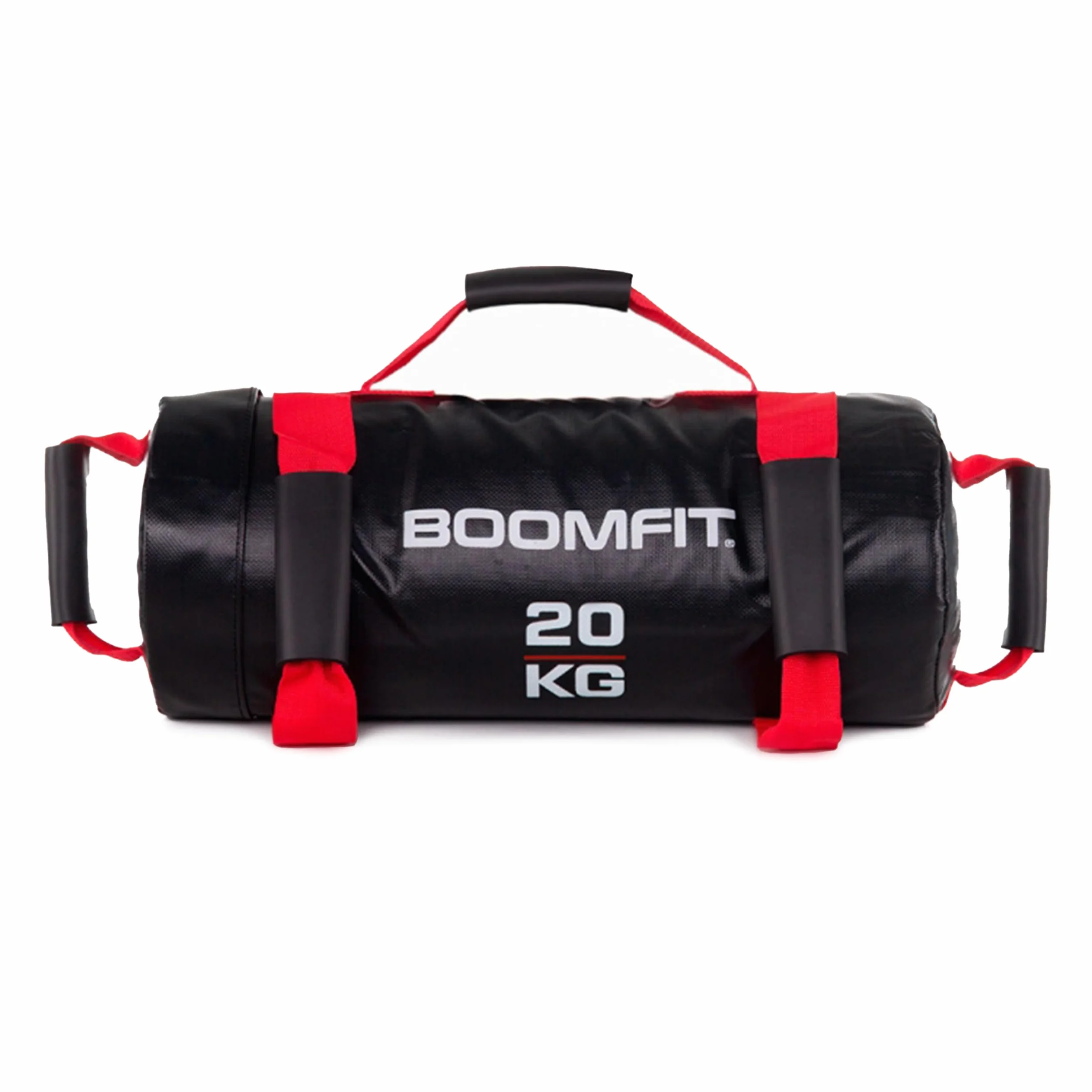 BOOMFIT Sac Lesté 5-30kg Sandbag 4 Poignées Sable Stable Force Fonctionnelle Core HIIT WOD Fitness Home Gym
