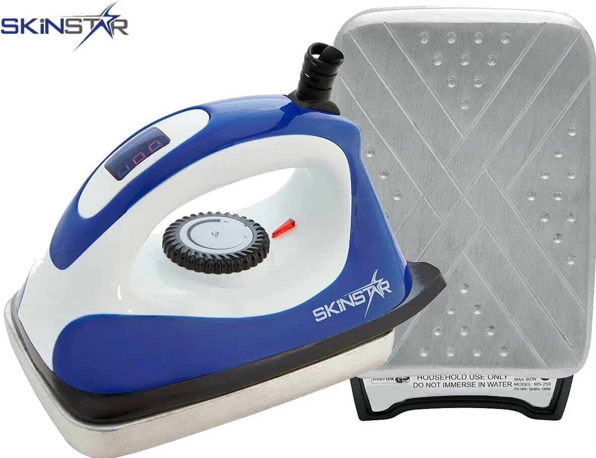 Skinstar Numérique Ski Waxer Pro avec Structure Fer à Farter Épilation à la Cire Cire Fer 80-170 °C