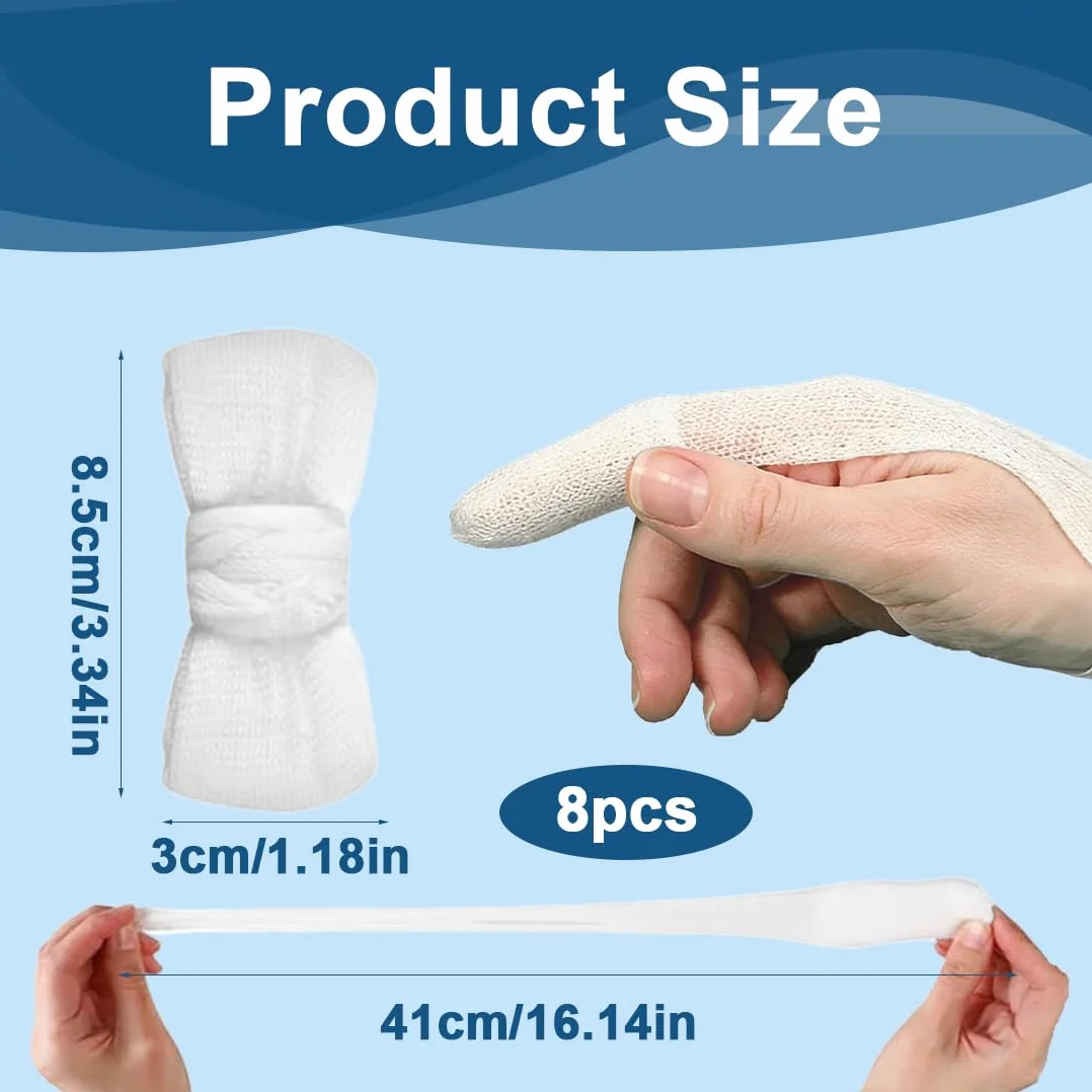 Pansement Doigt, Bandage Tubulaire Doigt Élastique, Protege Doigt Respirant pour Premiers Secours