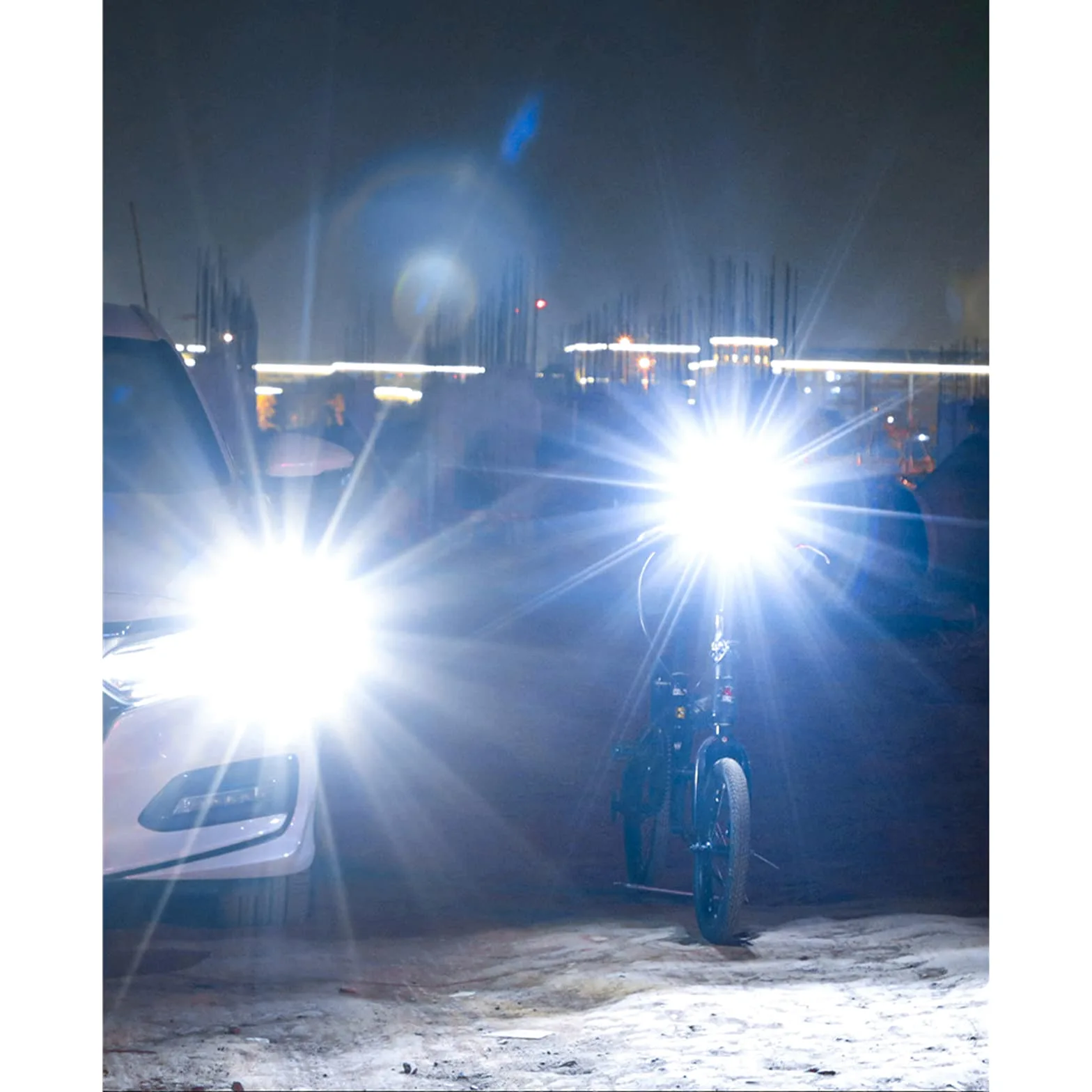 Lumière de Vélo 3 LED Affichage de la Batterie USB Phare Rechargeable Étanche Vélo Avant Lampe Batterie Externe