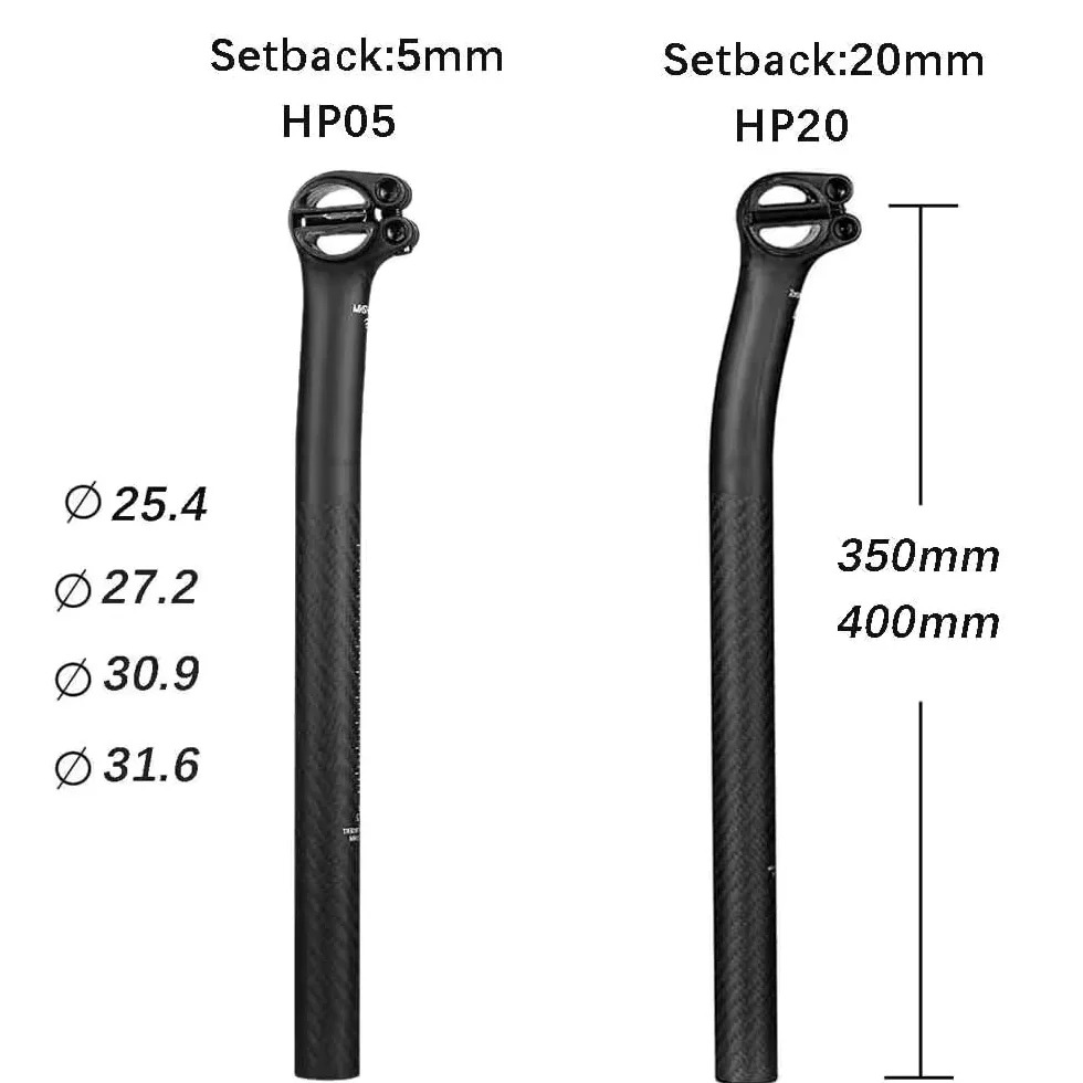 Selle de vélo pour Elita ONEtige de Selle de vélo recul en Carbone 5/20mm Tige de Selle VTT