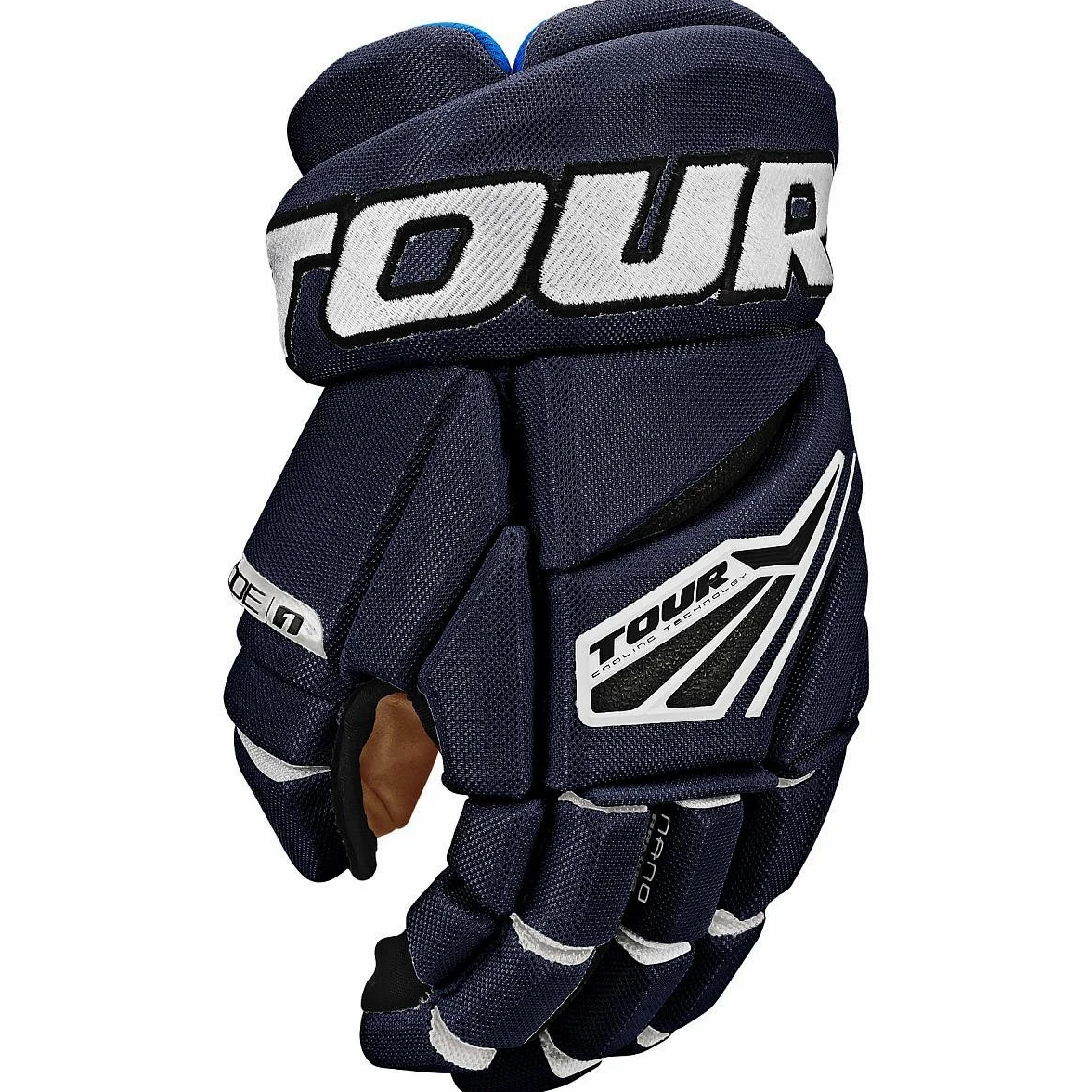 Tour Gant de hockey sur glace Code 1, Couleur : noir/rouge, Taille : 30 cm/12 pouces