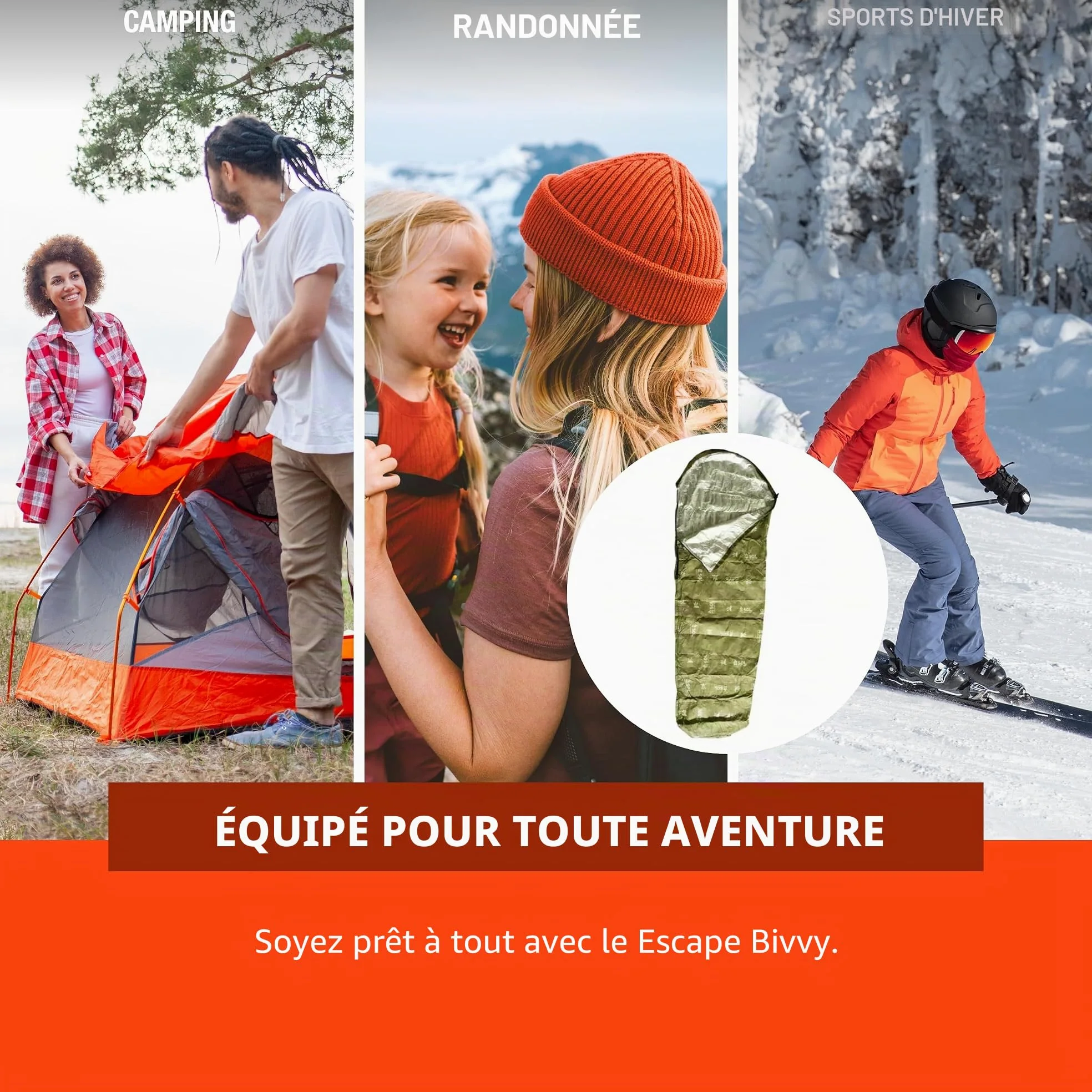 Sol Escape Bivouac avec Capuche Vert