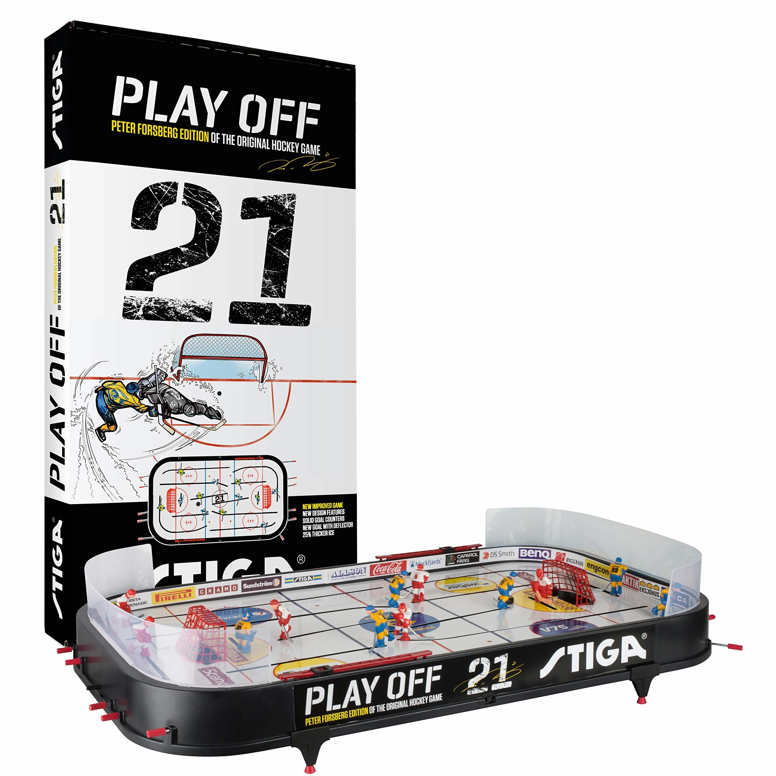 STIGA Play Off 21 Jeu de Hockey sur Table 96 x 50 cm 2 Joueurs