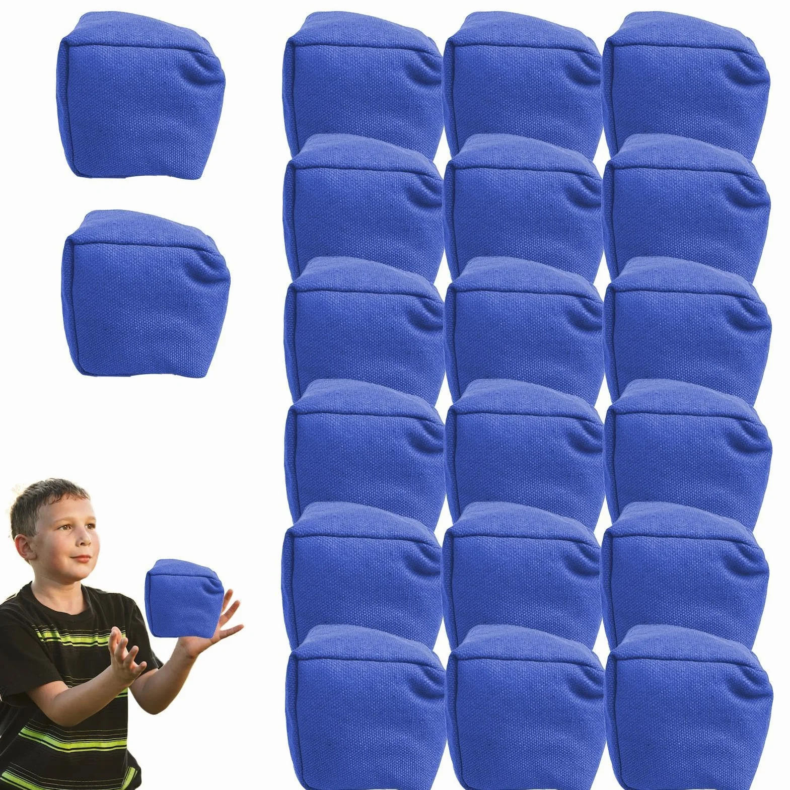 Sacs de Sable à Lancer, Sacs de Haricots colorés étanches - Ensemble de Jeu de Lancer pour Plage, Maison, Carnaval, École