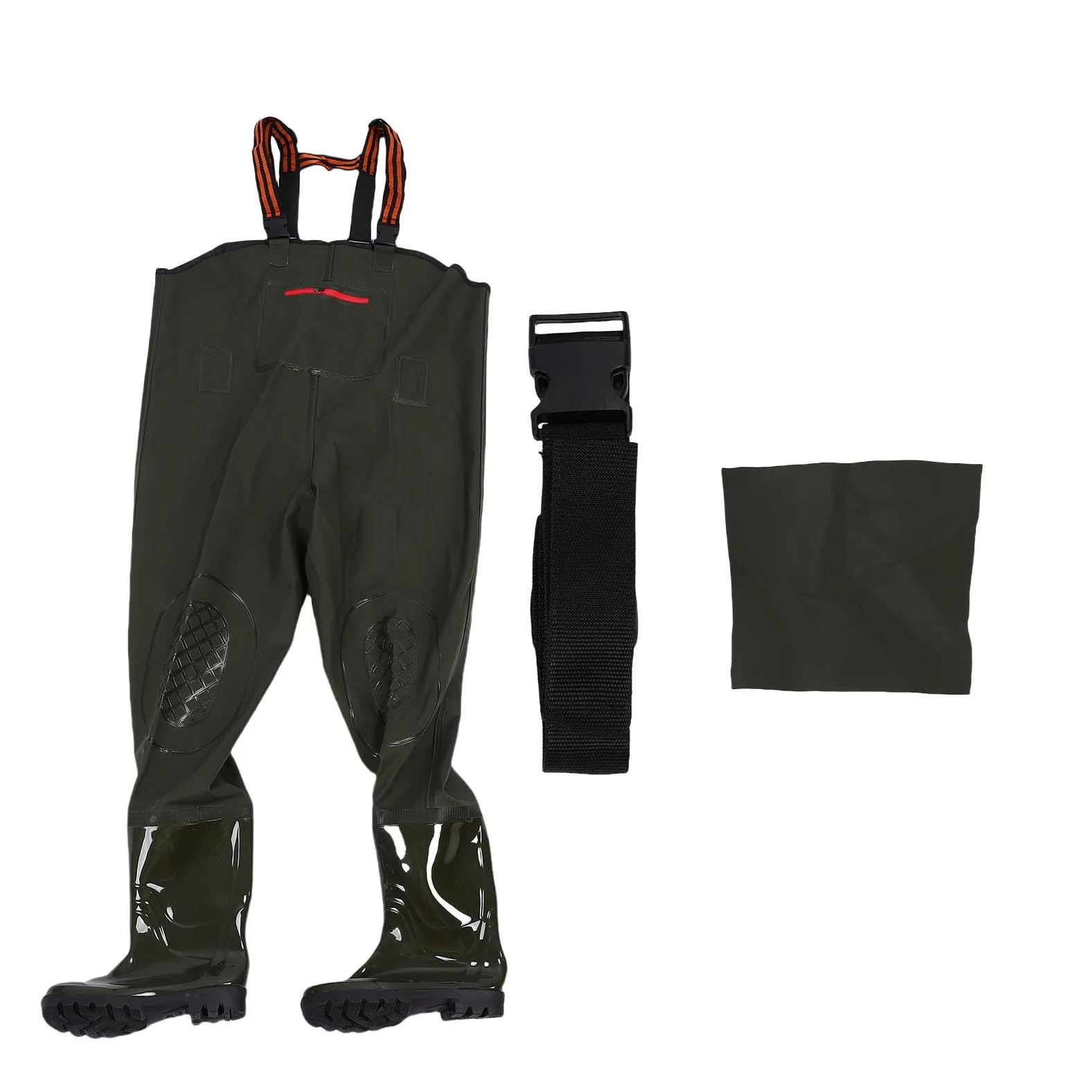 SIXRUN Cuissardes de Pêche, Cuissardes Imperméables Respirants en PVC avec Coutures Renforcées et Bretelles Réglables pour Hommes et Femmes Chasse et Sports Nautiques (Translation