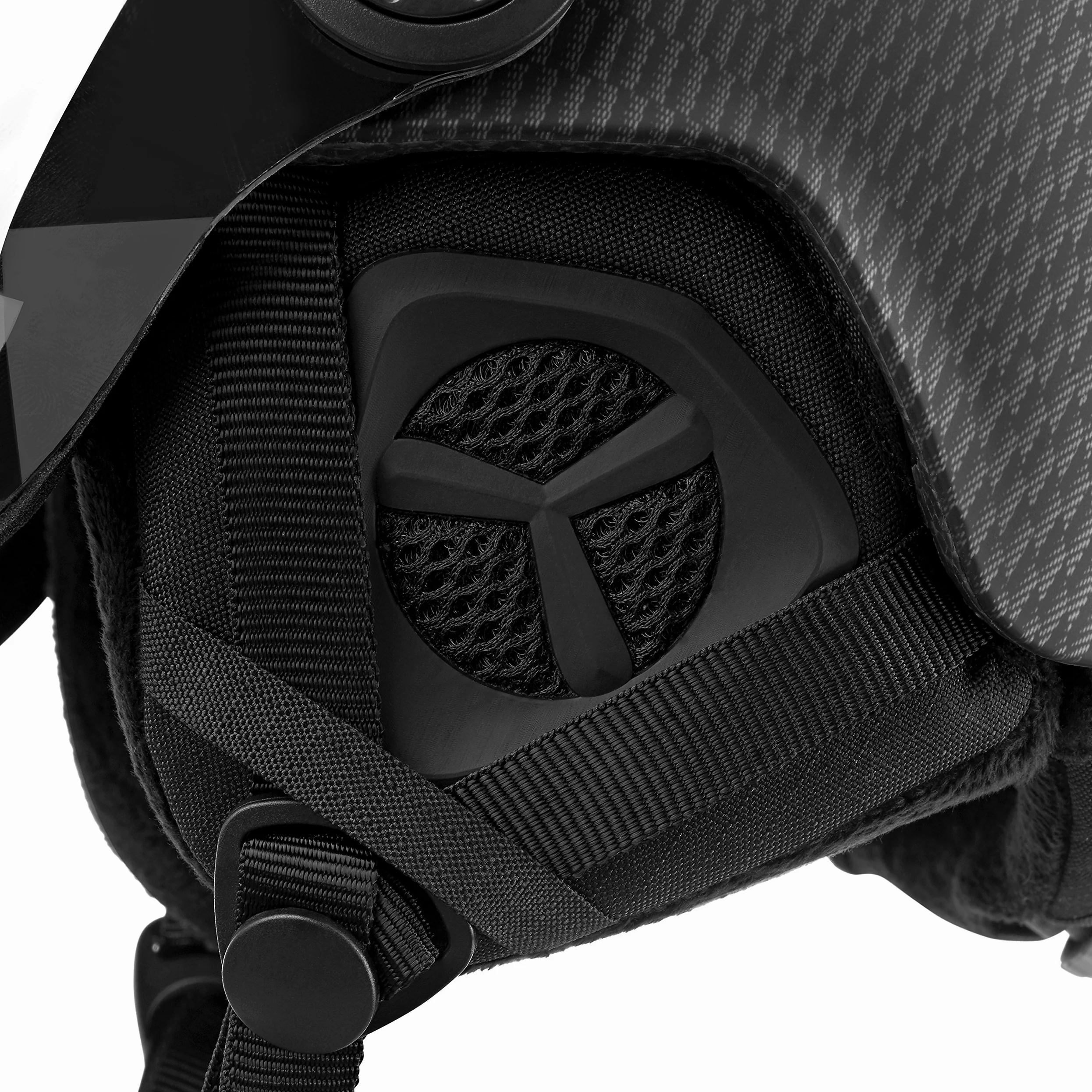 BLACK CREVICE Casque de Ski Arlberg I Casque de Ski avec visière & Look Pilote différentes Couleurs I Casque de Ski Hommes & Femmes I Respirant I avec visière de rechangeI Taille réglable