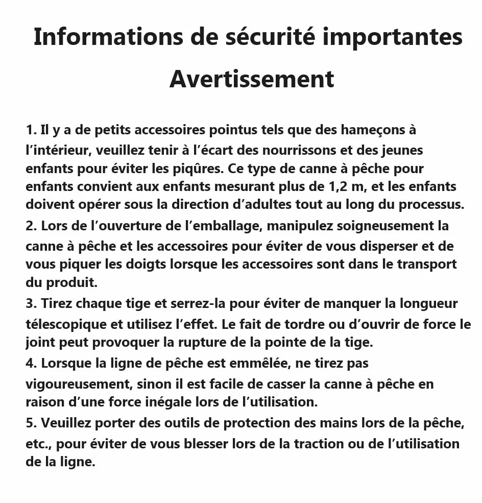 Canne à pêche télescopique 1.5M pour Enfants Débutants avec Moulinet Spincast