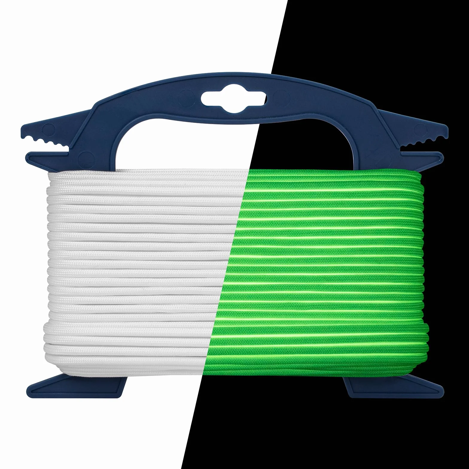 Paracorde Fluorescente 550 4mm 30m 9 Brins Lumineuse Corde Camping Pêche 250kg Blanc