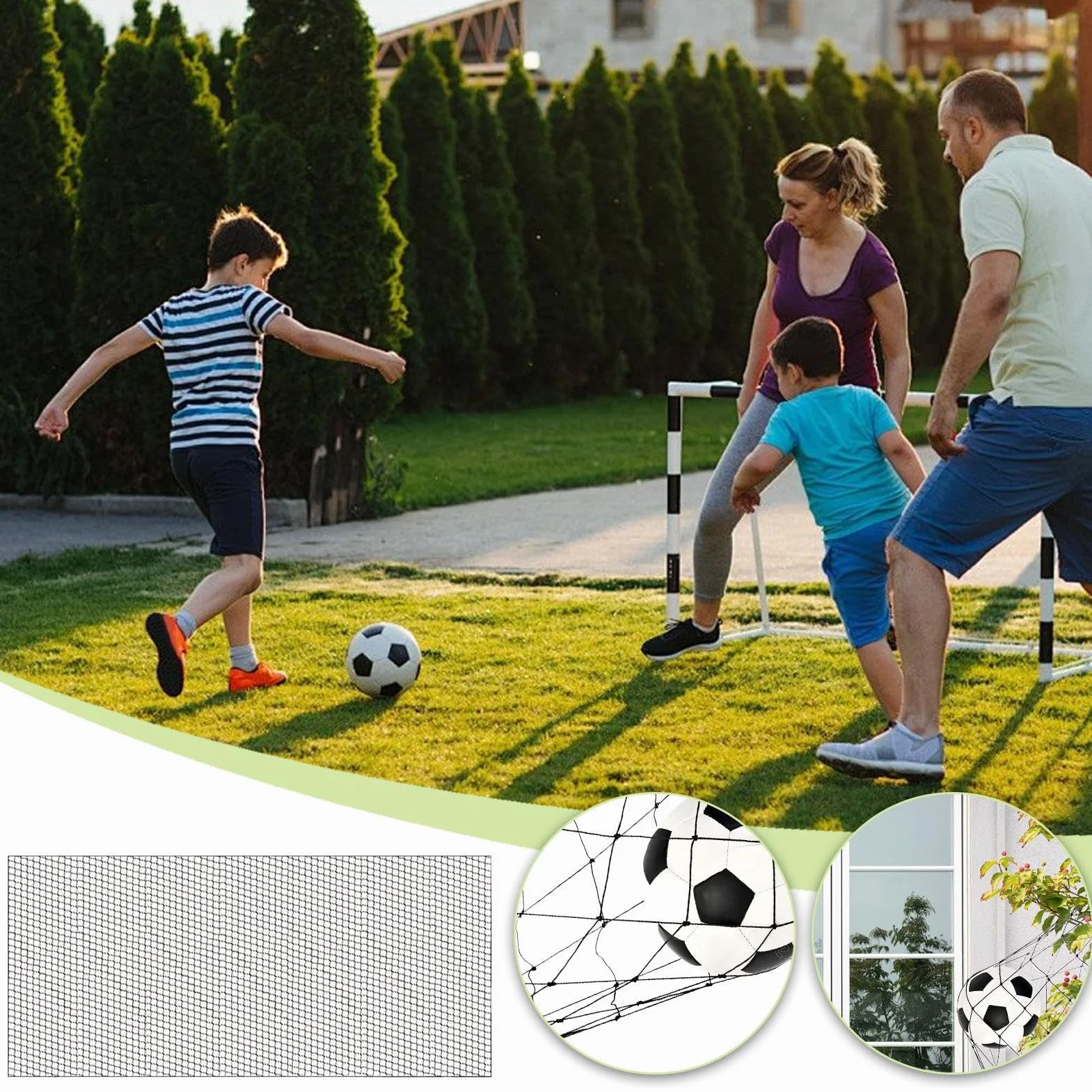 Filet Protection Ballon de Foot, Barrière Anti Ballon, Filets Protection Terrain Sport Jardin