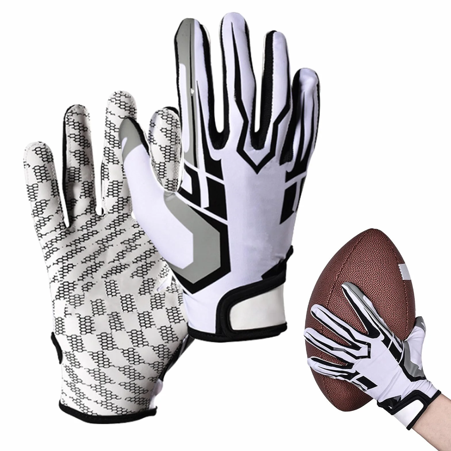 Fulenyi Gants de frappe baseball – Gants protection antidérapants respirants paume adhérente pour adultes