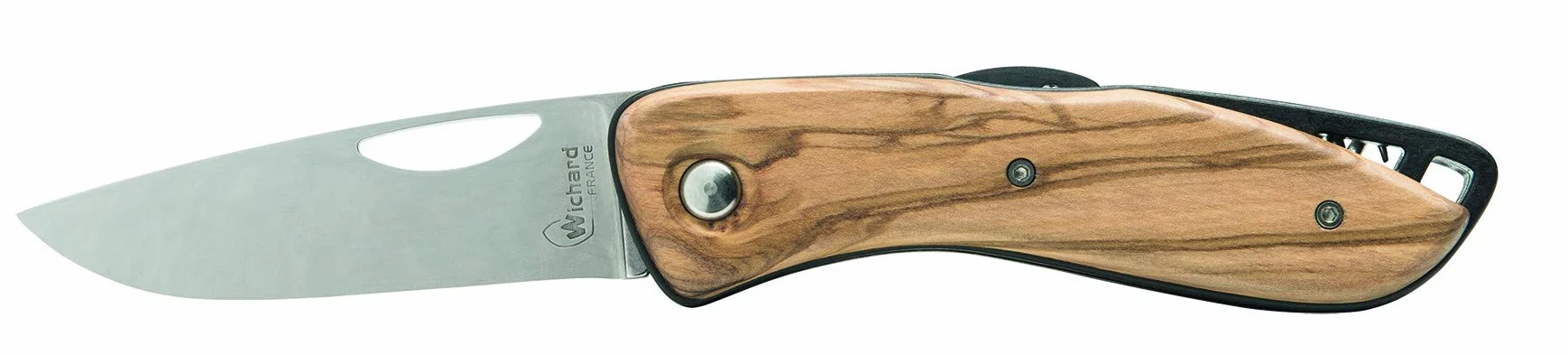 WICHARD Couteau aquaterra bois lame lisse tire bouchon