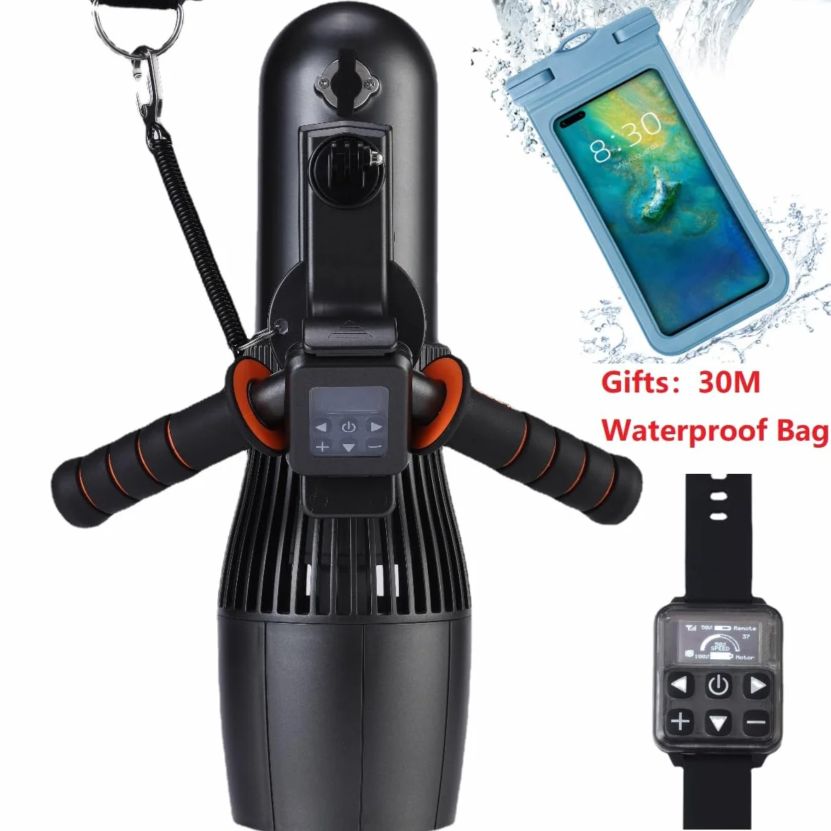 Trottinette sous-marine 500W RC Sup GENEINNO, 10 vitesses, 40M profondeur, sac étanche 30M