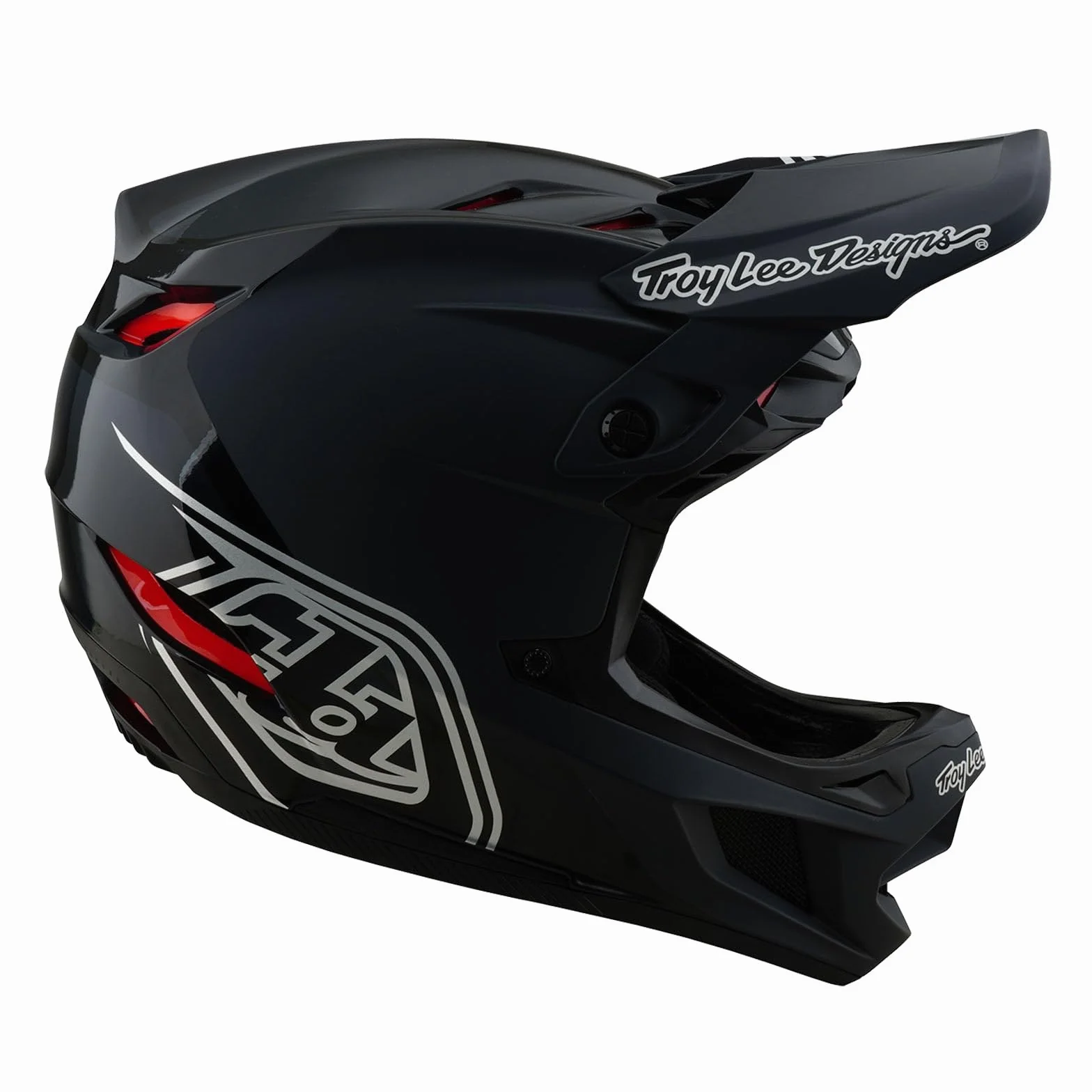 Troy Lee Designs D4 Polyacrylite MIPS Helm, Shadow, Black, S | 55-56cm, 174499002